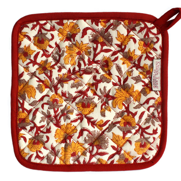 Flowering Vine Potholder