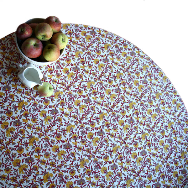 Flowering Vine Round Tablecloth