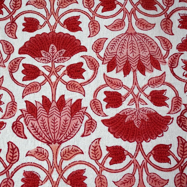 Indian printed bohemian napkins with lotus flowers