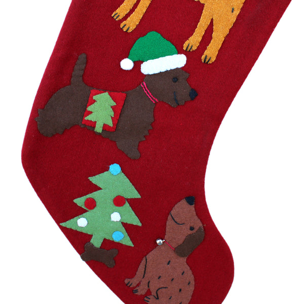 Dogs Christmas stocking